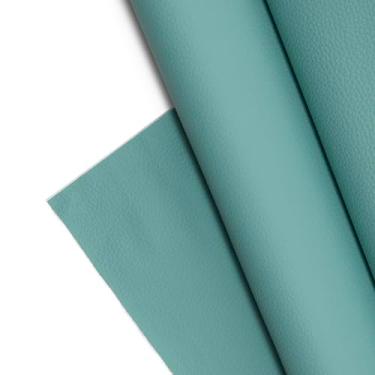 Imagem de Tecido de couro sintético texturizado, folhas de vinil de grão de seixo liso, material em relevo, estofamento, vestuário da moda, automotivo, faça você mesmo e artesanato - Corte individual de 1 jarda