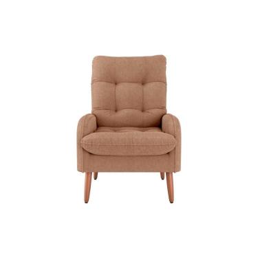 Imagem de Poltrona Para Descanço Confortável Premium Nantes Matrix Boucle Marrom