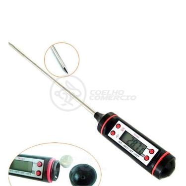 Imagem de Termômetro Culinário Cozinha Digital Mede -50ºc A +300ºc