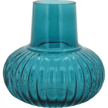 Imagem de Wave Vaso 18X18X18Cm Vidro Azul