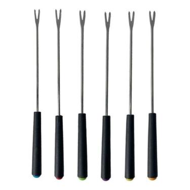 Imagem de Garfinhos Para Fondue Aço Inox - Cartela Com 6 Unidades
