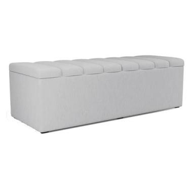 Imagem de Recamier Calcadeira Bau 160 cm Dalia Linho Artte - Arte das Cabeceiras