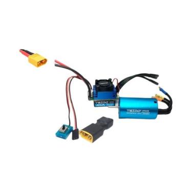 Imagem de Combo De Motor Brushless E ESC 35A 45A Para Wltoys 124016 Remo Hobby X