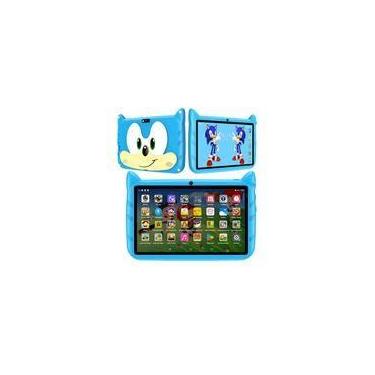 Imagem de Tablet Infantil 64GB Android 13 4GB RAM Quadcore, Câmera 4MP, WiFi, Yo