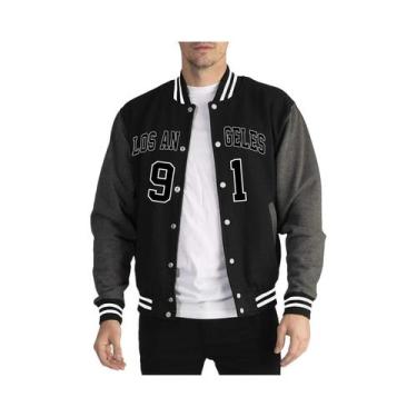 Imagem de Jaqueta De Beisebol Masculina Estilo High Street Com Estampa Do Número