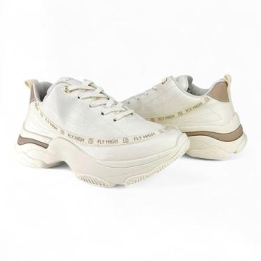 Imagem de Tênis Ramarim Feminino Chunky Dad Sneaker Casual Ref 74201, Gelo, 36