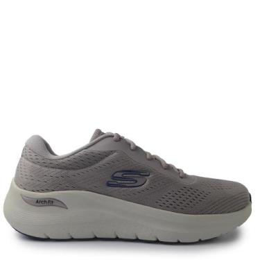 Imagem de Tênis Esportivo Skechers Masculino Arch Fit 2.0 232700, 40, Bege