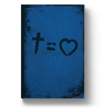 Imagem de Bíblia Nvt - Cross Equals Love - Blue Capa Dura - Mundo Cristão