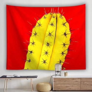 Imagem de Estética de sala de parede Tapeçaria Cactus Succulent 150x150cm - yiwe