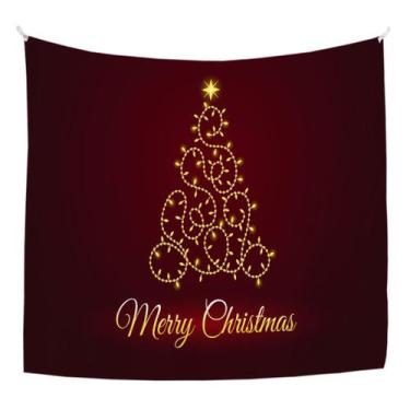 Imagem de Tapeçaria, parede de feliz Natal, 150x130cm, microtecido, fibra - yiwe