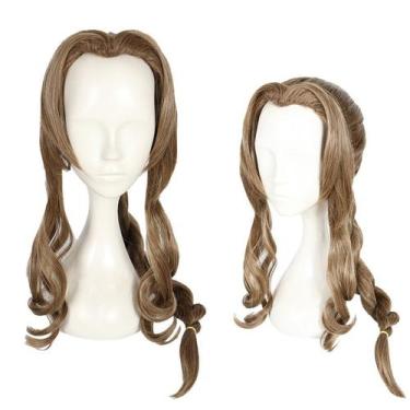 Imagem de Peruca Cosplay Finals Fantasy Aerith Gainsborough 80 cm sintética - yi