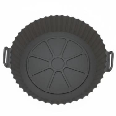 Imagem de Forma Silicone Antiaderente Bpa Free Air Fryer Lovely Vibe COR:CINZA, 