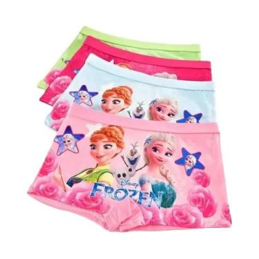 Imagem de Cuecas De Algodão Infantil Disney Spiderman Avengers Frozen, 4 Peças, 