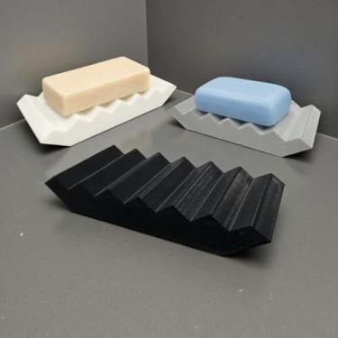 Imagem de Suporte Porta Sabonete Para Banheiro Pia Saboneteira (Preto)