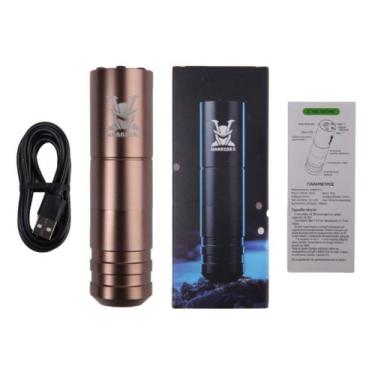 Imagem de Máquina de Tatuagem Pen Warrior II Sem Fio - DragoArt, Marrom