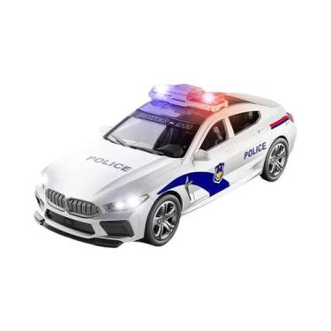Imagem de Modelo De Carro De Polícia BMW M8 Em Escala 1:32 Com Som E Luz, Alta S