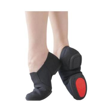 Imagem de Sapatos De Dança Em Lona Preta Para Mulheres E Homens, Solado Macio, T