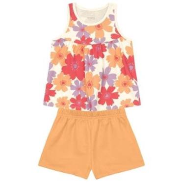 Imagem de Conjunto infantil menina em malha Brandili-Feminino