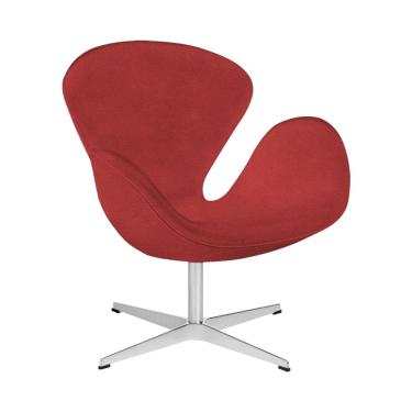 Imagem de Poltrona Swan Office Giratória Suede Vermelho