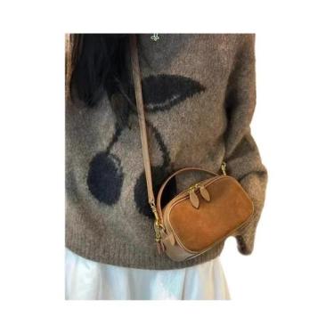 Imagem de Bolsa De Ombro Feminina De Couro Nobuck Para Outono/Inverno, Bolsa De 