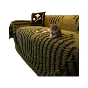 Imagem de Manta Grande De Jacquard Quente Para Sofá, Cobertor Decorativo Para Sa