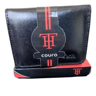 Imagem de Carteira Masculina Aberta Couro Porta cartão Clássica TH 1303 - TH Cou