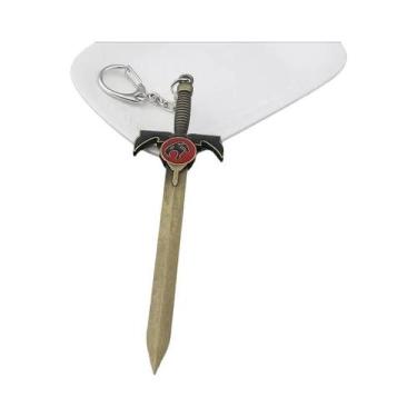 Imagem de Chaveiro Masculino Thundercats De Metal Com Pingente De Espada E Logot