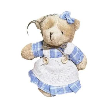 Imagem de Chaveiro De Pelúcia Urso De Desenho Animado Infantil, Boneco Macio Par