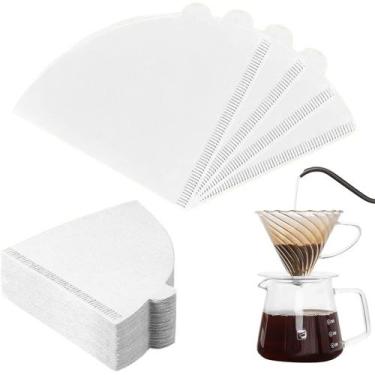 Imagem de Coador de Café Kit 100 Unidades Refil Filtro de Papel Descartável - Ic