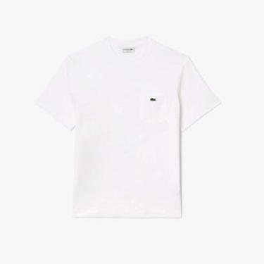 Imagem de Camiseta Lacoste de Algodão com Bolso de Peito Masculina-Masculino
