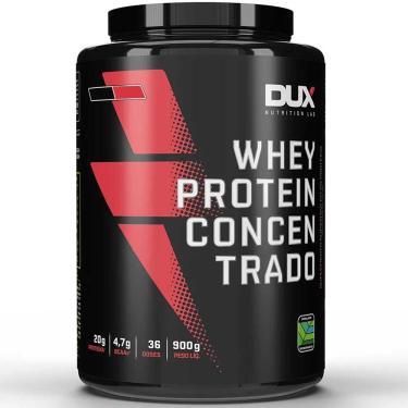 Imagem de Whey Protein Concentrado (900g) Morango- Dux Nutrition