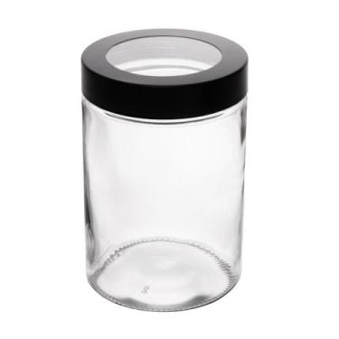 Imagem de Porta Mantimentos Tampa Preta Visor Acrilíco 1,290L Vidro - Lyor