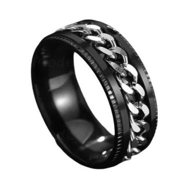 Imagem de Anel Giratório de Aço Inoxidável - Estilo Punk para Homens e Mulheres,