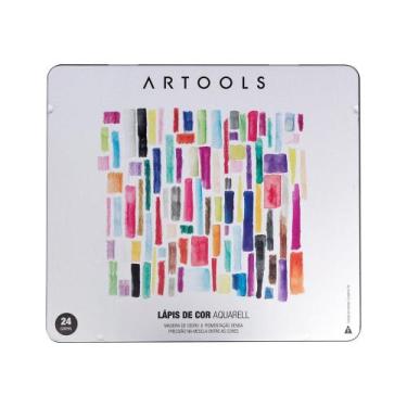 Imagem de Lápis de Cor Aquarelável Artools Aquarell com 24 Cores