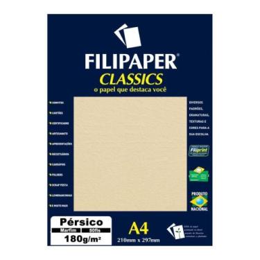 Imagem de Papel Pérsico A4 Filipaper Classics 180g 50 Folhas Marfim - FILIPERSON