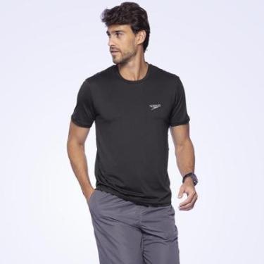 Imagem de Camiseta Speedo Basic Stretch Fast Masculina Preto-Masculino