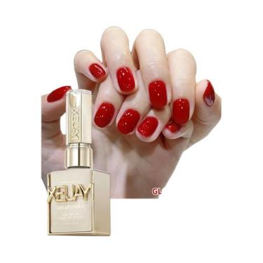 Imagem de Esmalte Em Gel Vermelho 15ML Puro Semi-Permanente UV LED Para Construç
