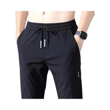 Imagem de Calças Masculinas De Seda Gelada Para Negócios E Casual 2023 Verão Pre