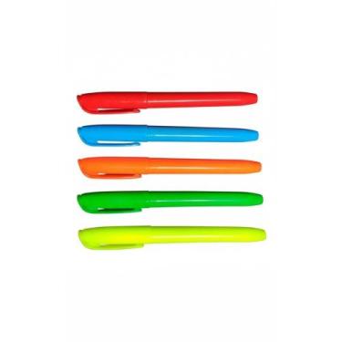 Imagem de Kit 6 Marcadores Texto Cores Vibrantes - Destaque Essencial - Congratu