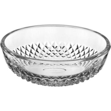 Imagem de Bowl Saladeira Tigela Home&co Vidro 350ml 5x14x14cm Transparente - HOM