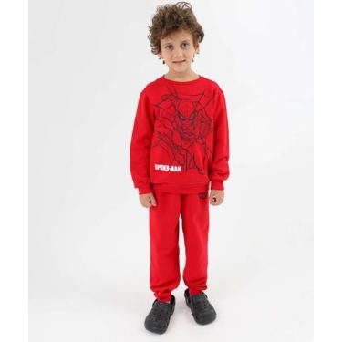 Imagem de Calça Infantil Jogger Moletom Homem Aranha Tam 4 a 10 -47066 - Marvel,