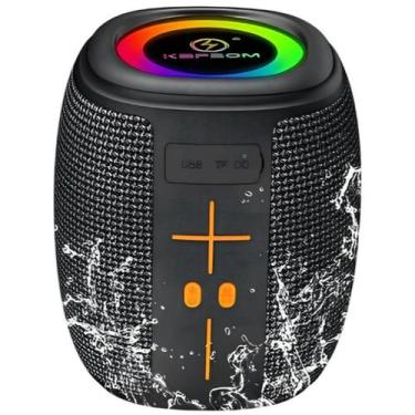 Imagem de Caixinha Bluetooth 50w Som Potente IPX6 Iluminação Led Micro SD Alcanc