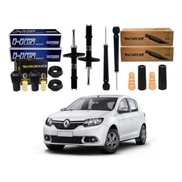 Imagem de Kit Amortecedor Dianteiro Traseiro Sandero 1.0 2014 A 2017 - Nakata