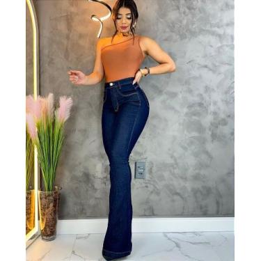 Imagem de Calça Jeans Flare Cris - Elegante e Versátil - Mes das Mães, 42