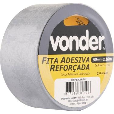 Imagem de Fita Adesiva Reforçada Silver Tape 50mmx10m Prata Vonder