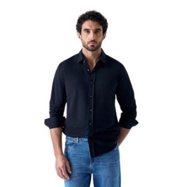 Imagem de Camisa Oficina Reserva Piquet Preto-Masculino