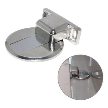 Imagem de Batente Fixador Magnético Prende Porta Slim com Amortecimento e Baixo Relevo Prata Kit...