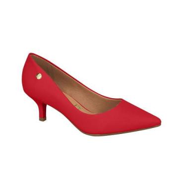 Imagem de Sapato Scarpin Feminino Vizzano Pelica Vermelho 1122.828, 35, Vermelho
