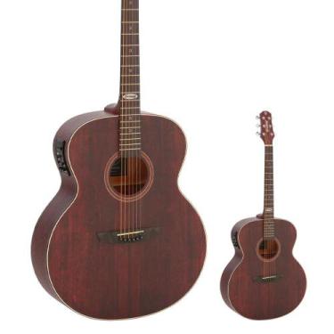 Imagem de Violão Elétrico Strinberg Semi Jumbo Cordas de Aço SJ200 SMS Fosco Sat
