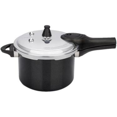 Imagem de Panela de Pressão Brinox Pressure 4,2 Litros Preta 4951/103, 4,2L, Pre